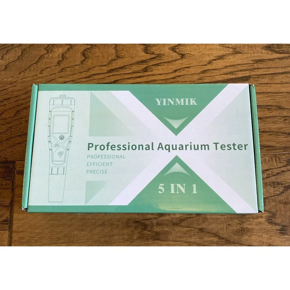 Yinmik 5 In 1 Professional Aquarium Tester Includes PH Solutions New
